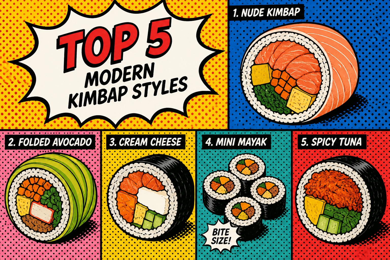 Top 5 Modern Kimbap — Nude, Folded, Trader Joe's & TikTok